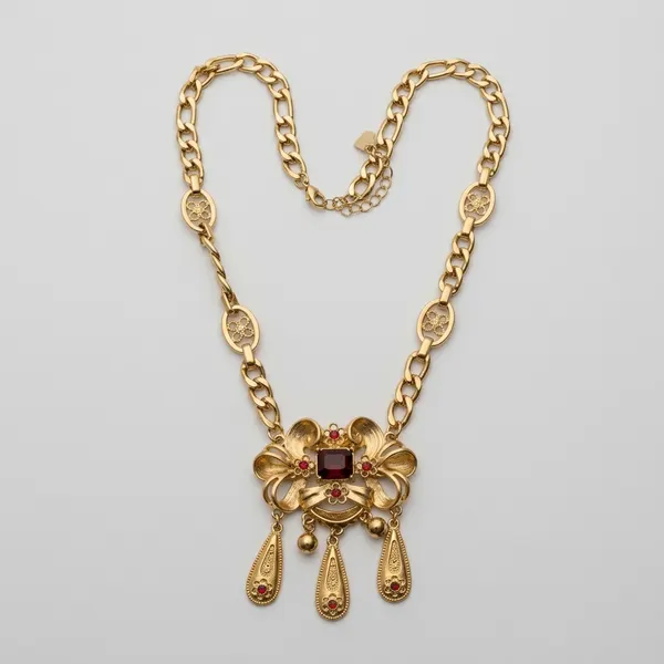 Colar Laço Rubi